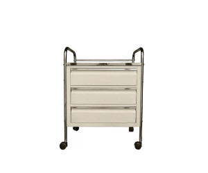 ترالی پانسمان سه کشو رویه استیل