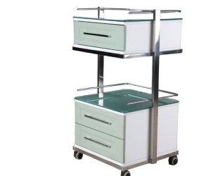 ترالی دو طبقه شیشه ای مدل azin 213M