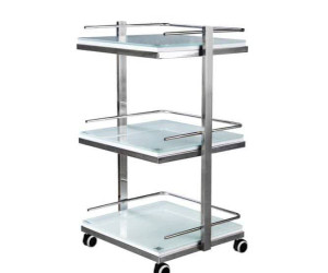 ترالی سه طبقه شیشه ای مدل azin 300