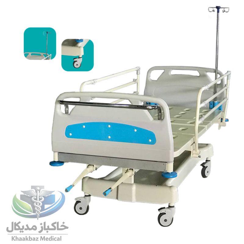 تخت سه شکن ABS مکانیکی با سر تخت ۴۰۱۳ بدساید کتابی مدل ۱۱۱۵