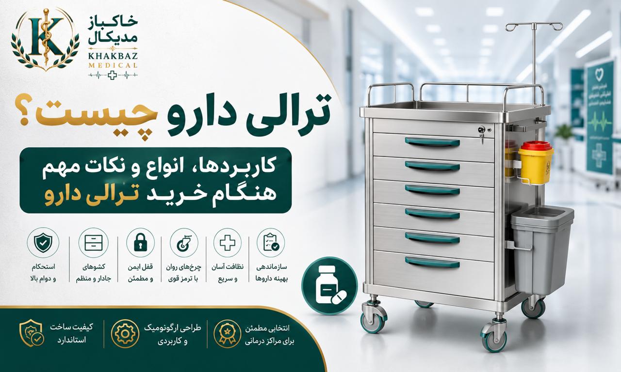 ترالی دارو چیست؟ کاربردها، انواع و ۱ خرید ترالی دارو