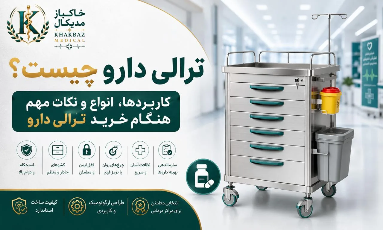 ترالی دارو چیست؟ کاربردها، انواع و ۱ خرید ترالی دارو