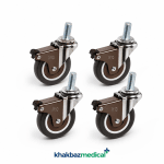 چرخ ترالی بیمارستانی ترمزدار